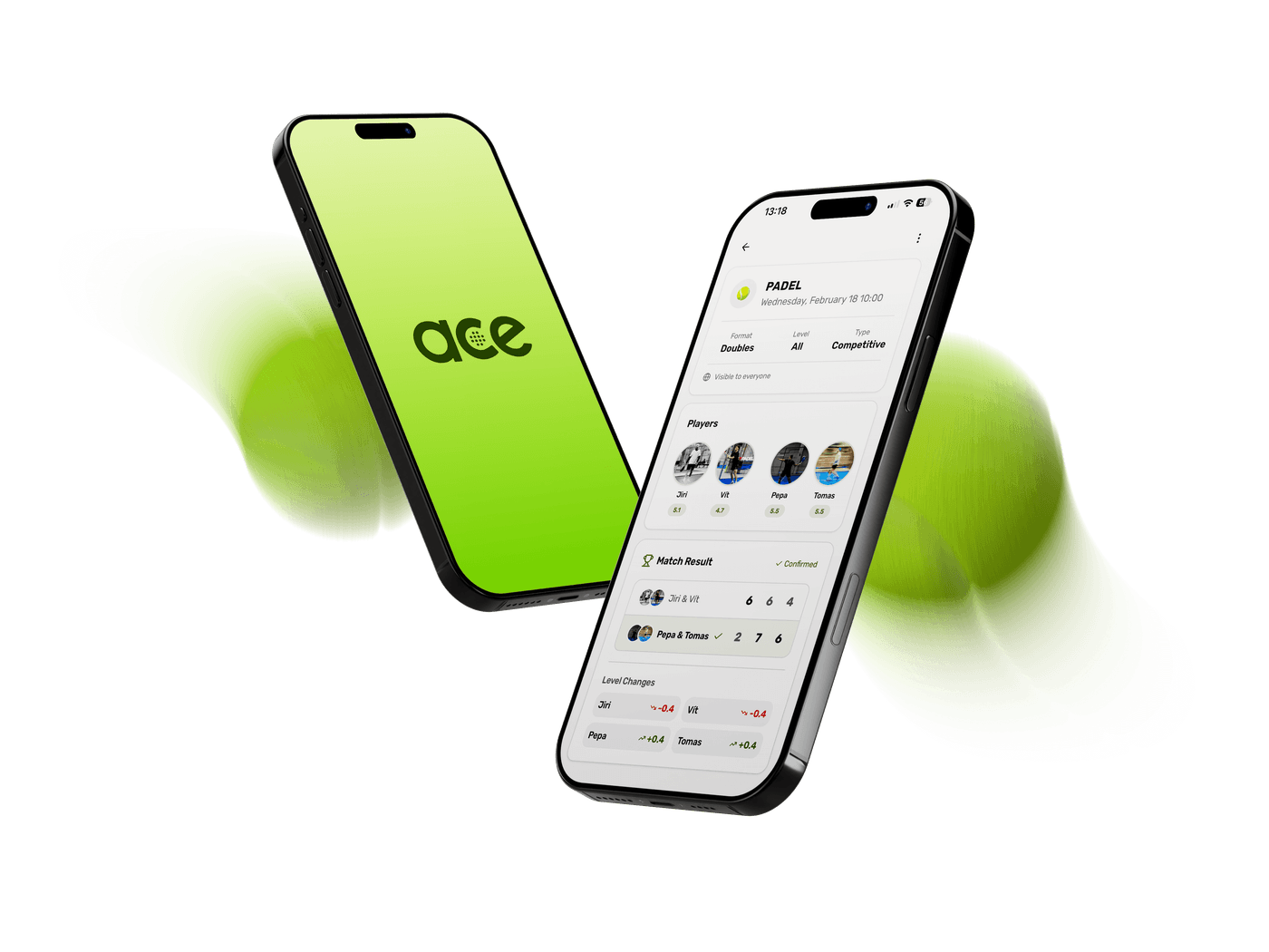 Ace app mockup